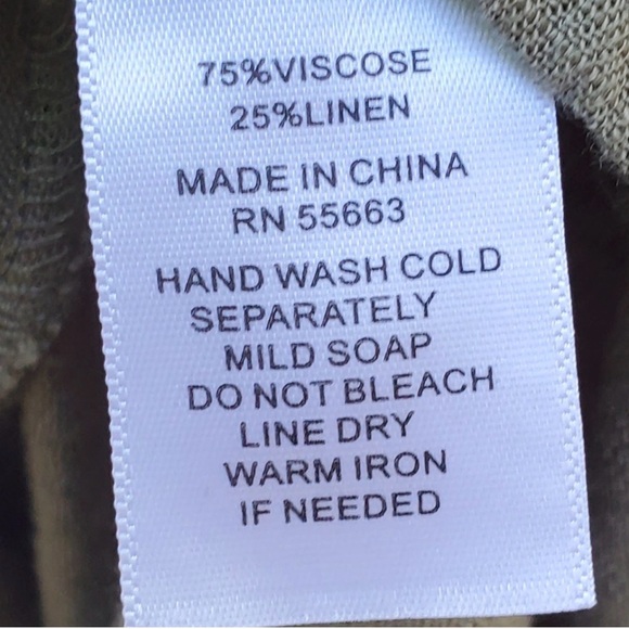 Tahari Olive Button-Up Maxi Dress with Tan Belt - Picture 3 of 3